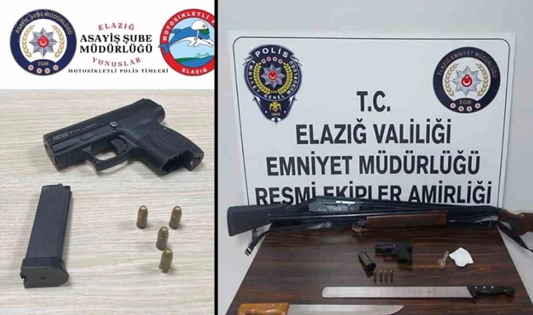 Elazığ’da asayiş uygulaması: 4 tutuklama