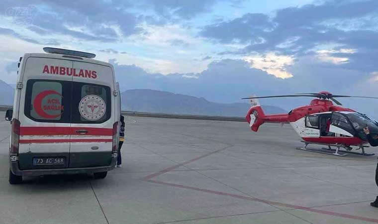 Helikopter 2,5 aylık bebek için havalandı