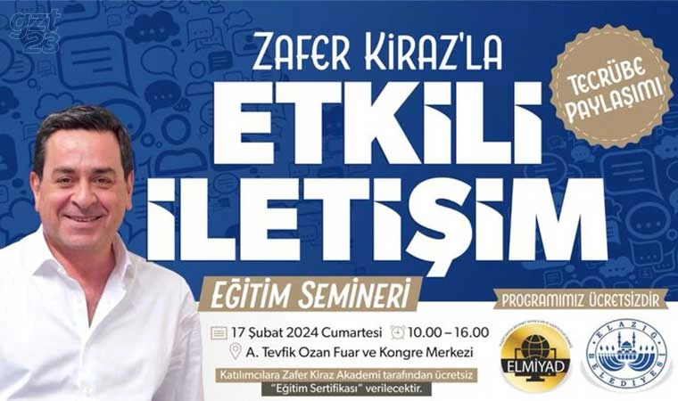 Zafer Kiraz Elazığ'da seminer verecek