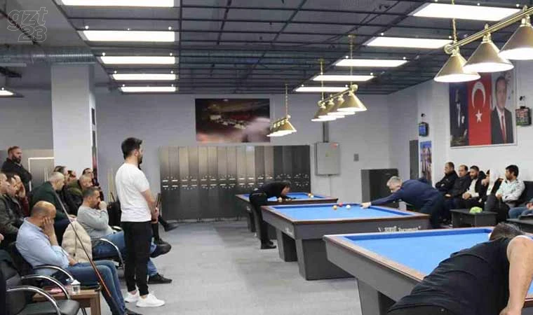 Bilardo dostluk turnuvası düzenlendi