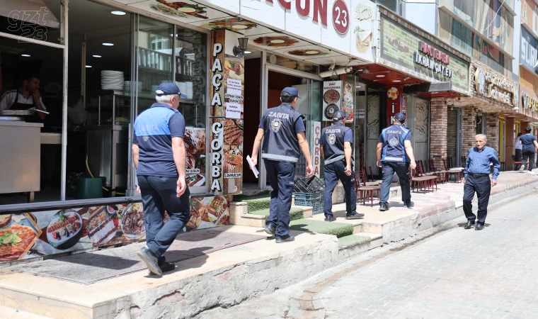 Elazığ’da zabıta ekiplerinden sıkı denetim