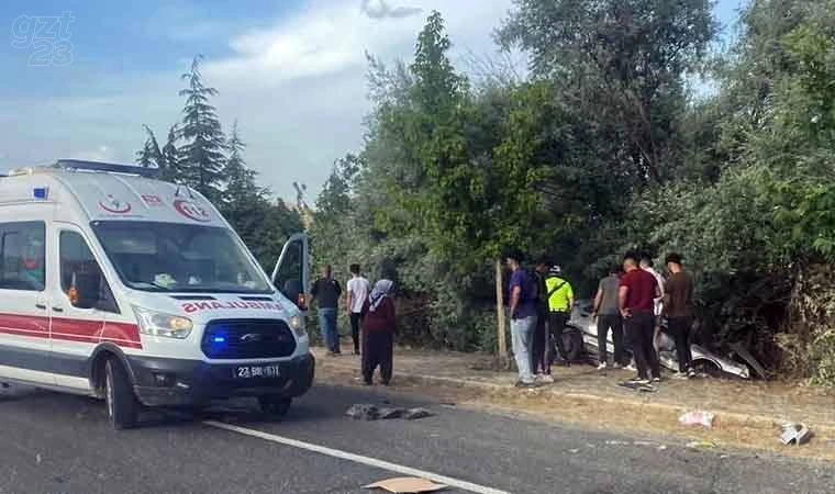 Elazığ’da trafik kazası: 2 yaralı