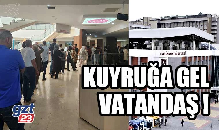 FÜ Hastanesi'nde kuyruk çilesi