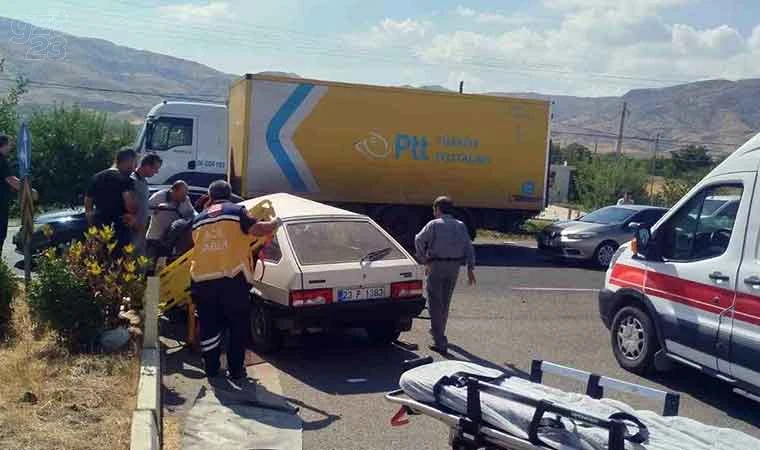 Elazığ’da trafik kazası: 1 yaralı