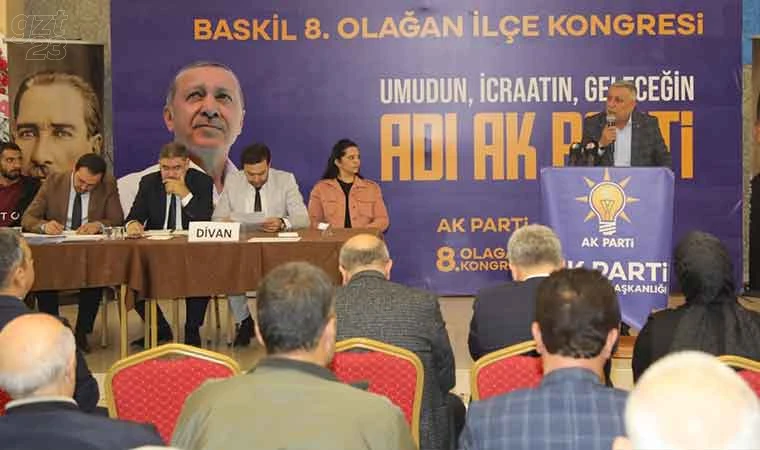 AK Parti Baskil ilçe kongresi yapıldı