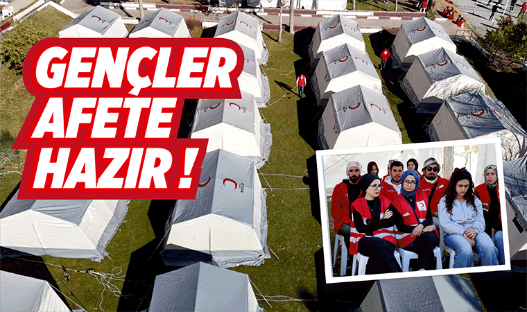 Kızılay'dan afete hazırlık kampı