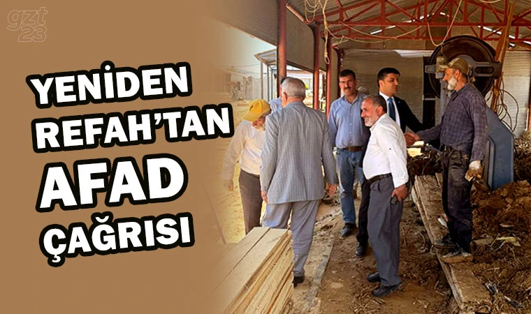 Yeniden Refah'tan Valiliğe çağrı