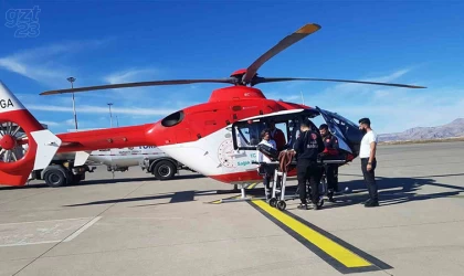 Helikopter ile Elazığ'a getirildi