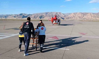 Şırnak’tan helikopterle Elazığ’a getirildi