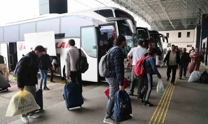 Elazığ otogarında bayram yoğunluğu