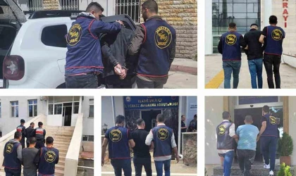Elazığ’da kesinleşmiş hapis cezası bulunan 23 zanlı yakalandı