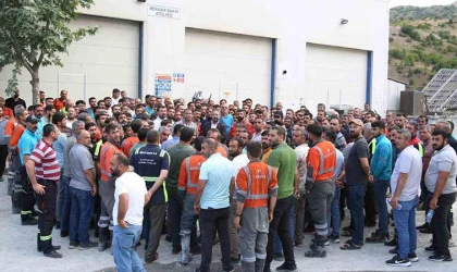 Eti Krom işçilerinin eylemi devam ediyor