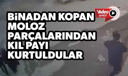 Binadan kopan molozlardan kurtuldular