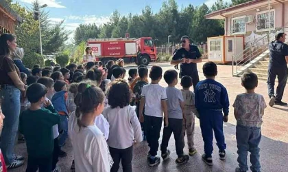 Elazığ itfaiyesinden öğrencilere eğitim
