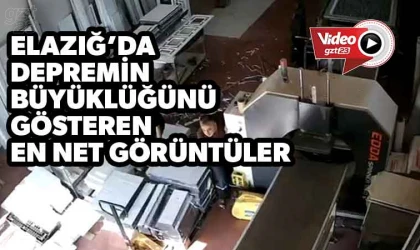 Depremin şiddetini gösteren görüntüler