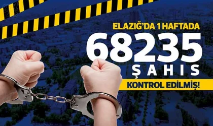 Elazığ’da bir haftada 233 olay