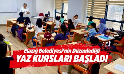 Elazığ Belediyesi'nden Yaz Kursları