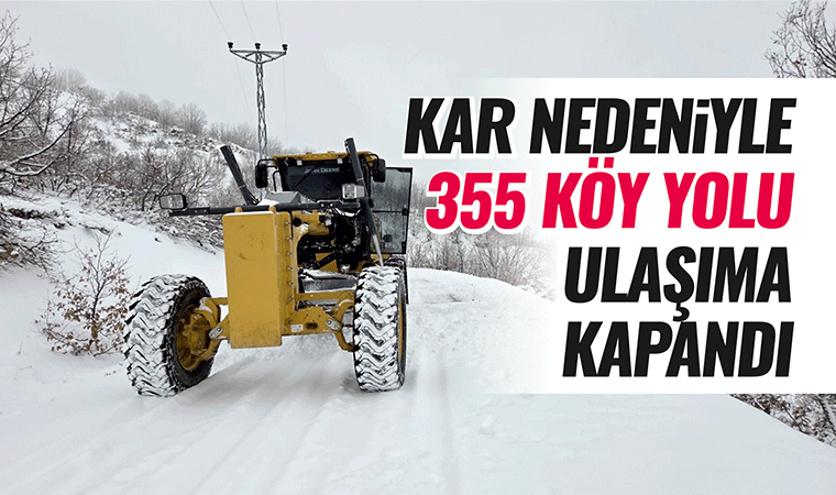 355 köy yolu ulaşıma kapalı