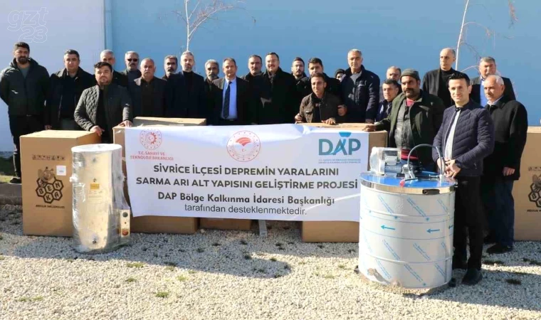 Bal süzme makinesi dağıtımı yapıldı