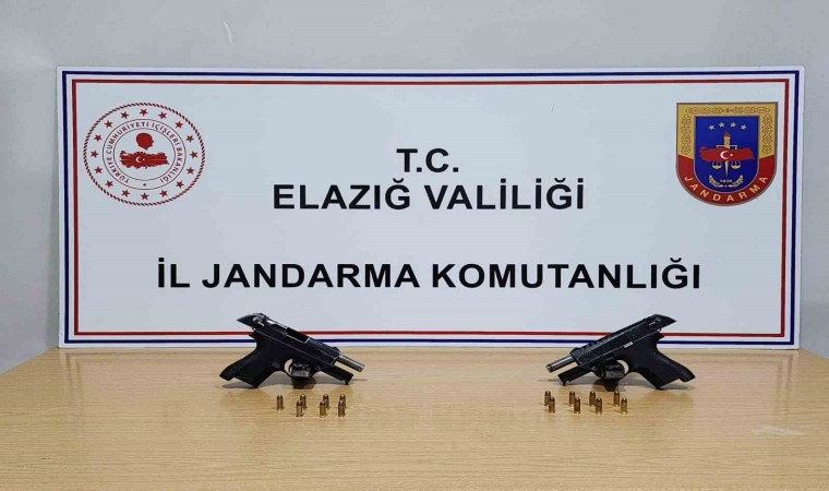 Elazığ’da ruhsatsız tabanca ele geçirildi