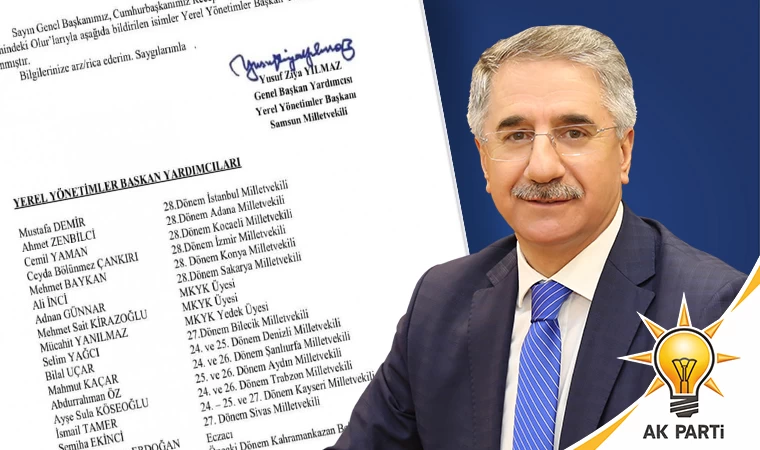 Mücahit Yanılmaz, AK Parti Yerel Yönetimler Başkan Yardımcılığına atandı