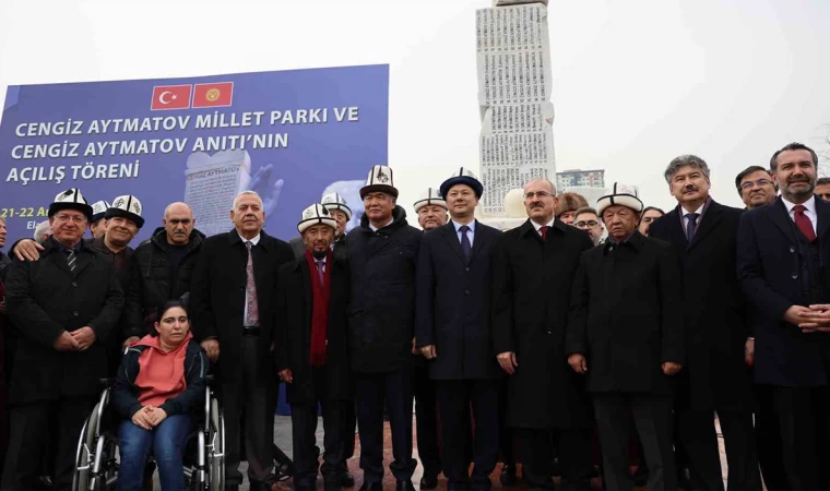 Cengiz Aytmatov Parkı ve anıtı açıldı