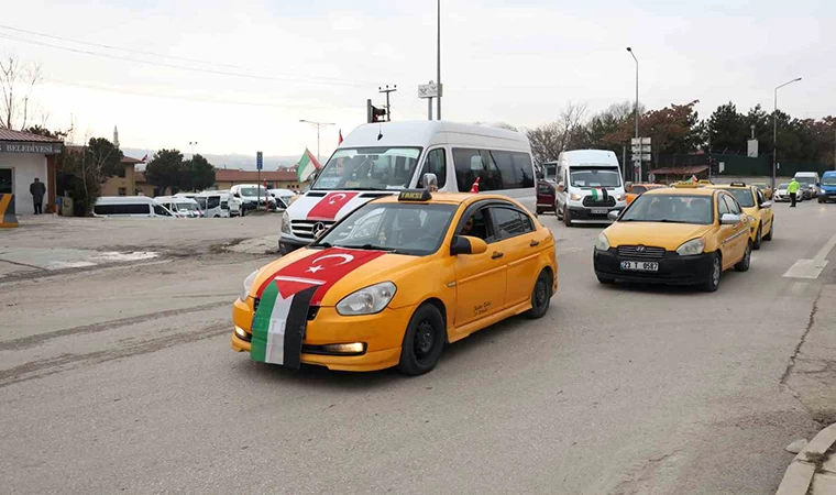 Elazığ’da ”Gazze’ye Yol Olduk” konvoyu