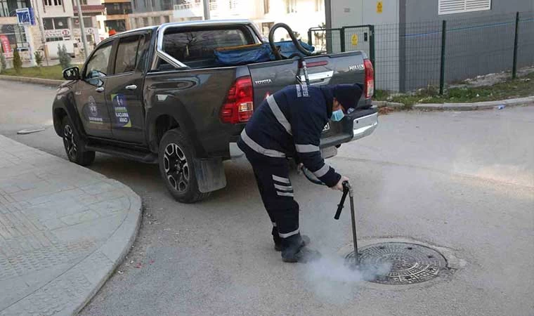 Belediye ilaçlama çalışması yaptı