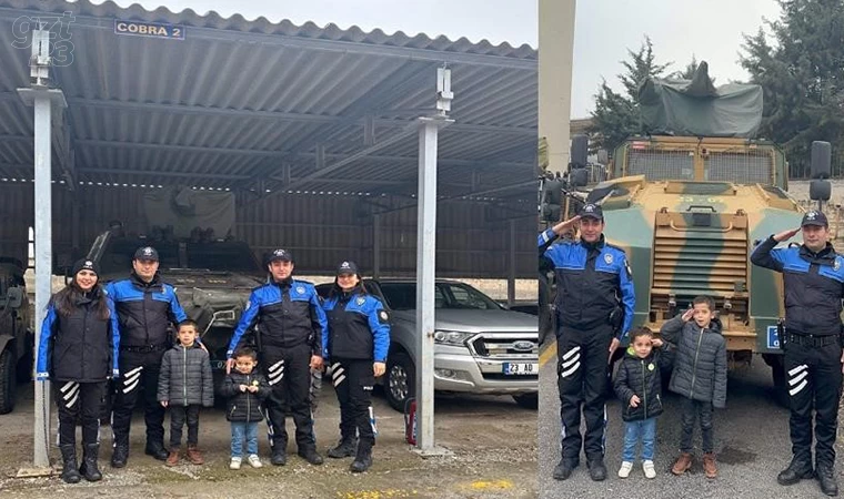 Çocuklar hayal etti polis yerine getirdi