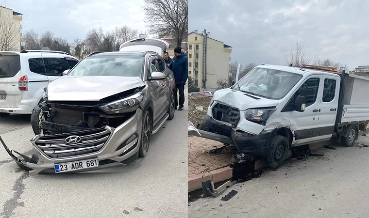 Elazığ’da cip ile pikap çarpıştı: 1 yaralı