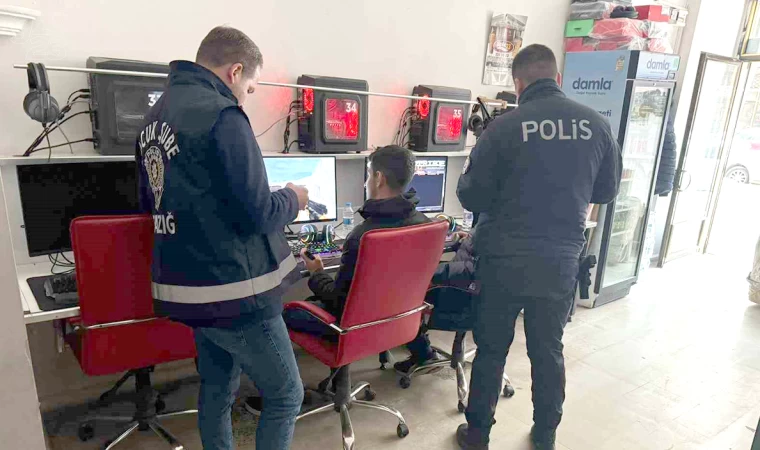 Elazığ’da internet kafeler denetlendi