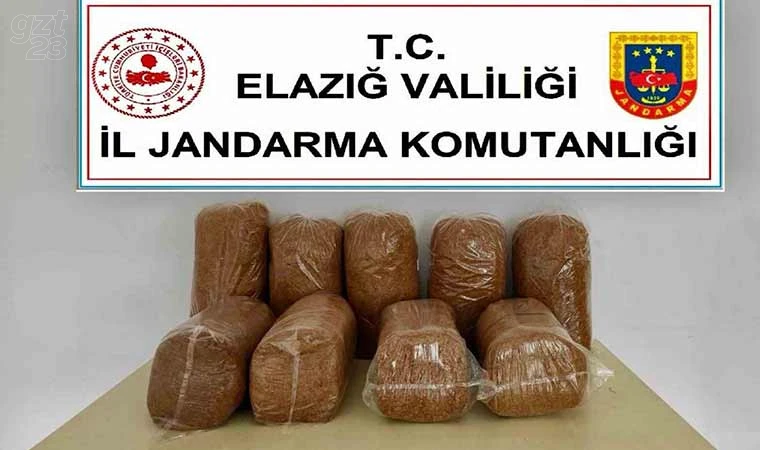 Elazığ’da 45 kilo kaçak tütün ele geçirildi