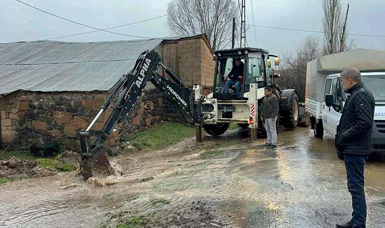 Su taşkınlarına karşı çalışmalar başladı