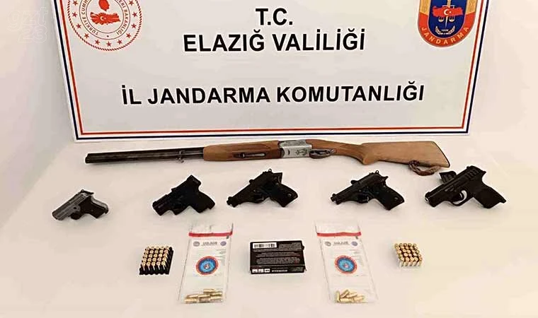 Elazığ’da ruhsatsız silah operasyonu