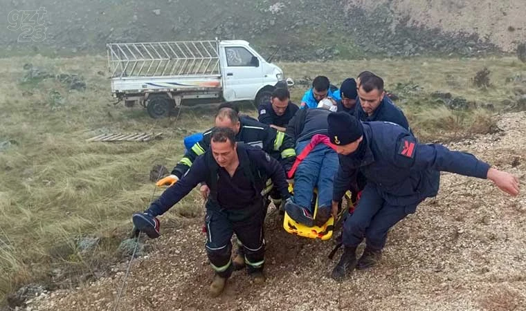 Kontrolden çıkan pikap devrildi: 1 yaralı