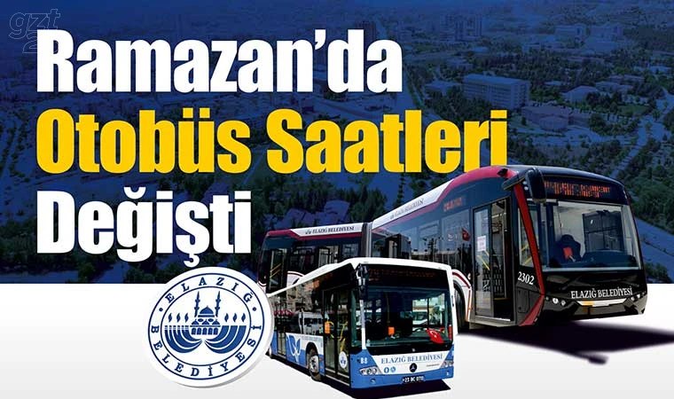 Otobüs saatlerinde düzenleme yapıldı