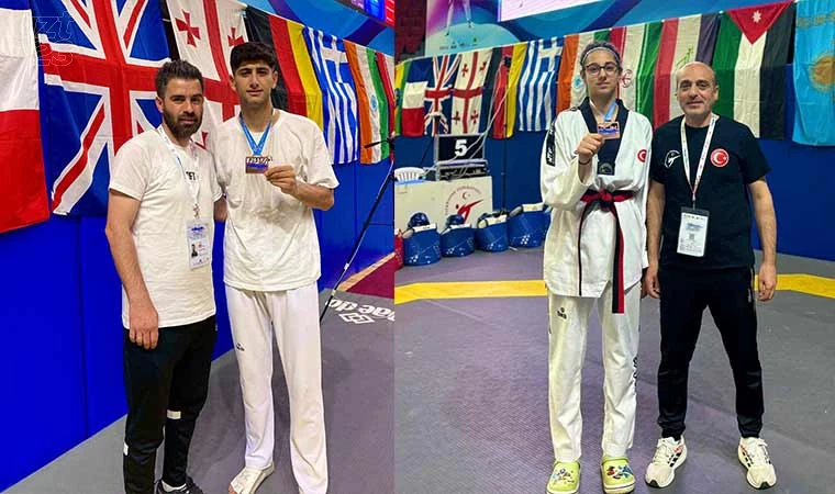 Taekwondo’da Elazığ’a 2 madalya