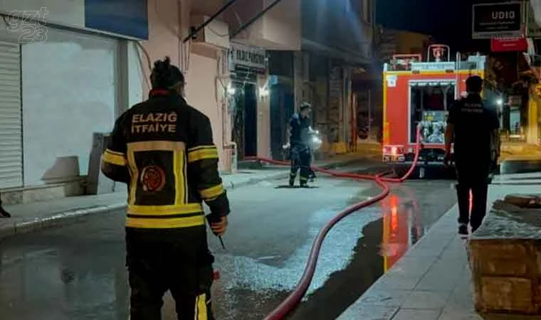 Elazığ’da pansiyon yangını