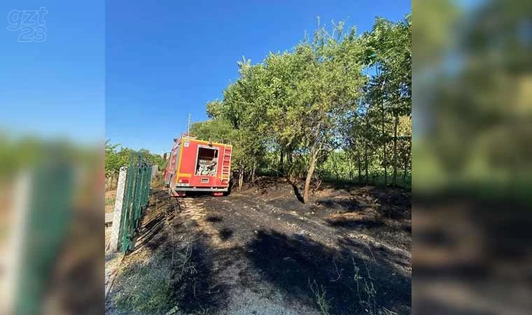 Elazığ’da örtü ve bahçe yangını