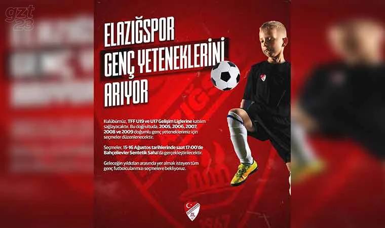 Elazığspor alt yapı seçmeleri yapacak