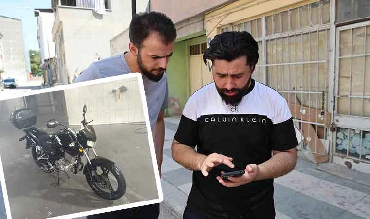 Denemek için bindiği motosikleti çaldı