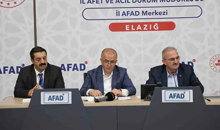 Elazığ’da ’Afet sonrası iyileştirme çalışmaları’ toplantısı