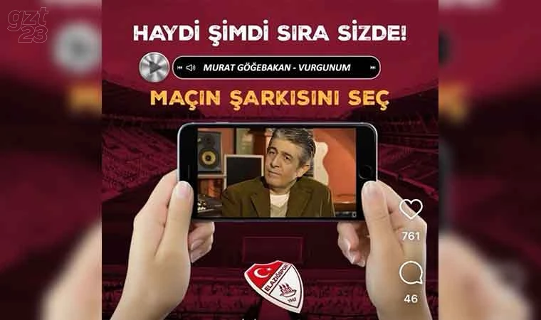 Gakgoş, maçın şarkısını taraftara soruyor