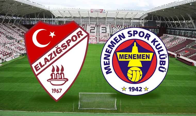 Elazığspor’un konuğu Menemen FK