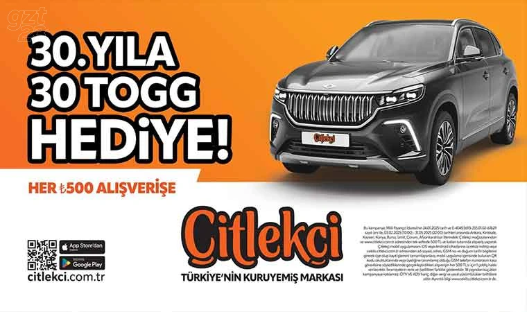 Çitlekçi'den 30 kişiye 30 TOGG kampanyası başladı