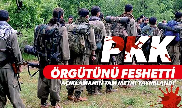 PKK kendini feshettiğini duyurdu!