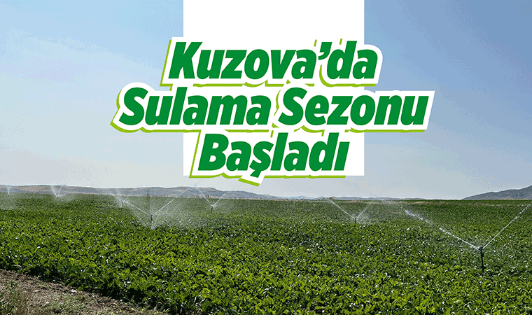 Kuzova’da sulama başladı