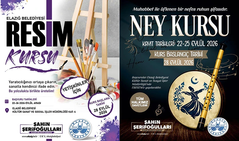 Ney ve resim kursları başlıyor