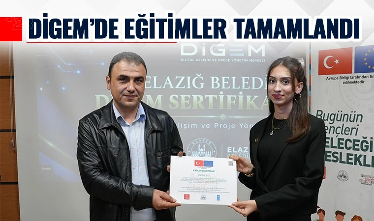 DİGEM’de sertifika heyecanı