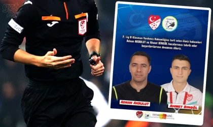 Elazığ’dan iki hakem B Klasman’a terfi etti